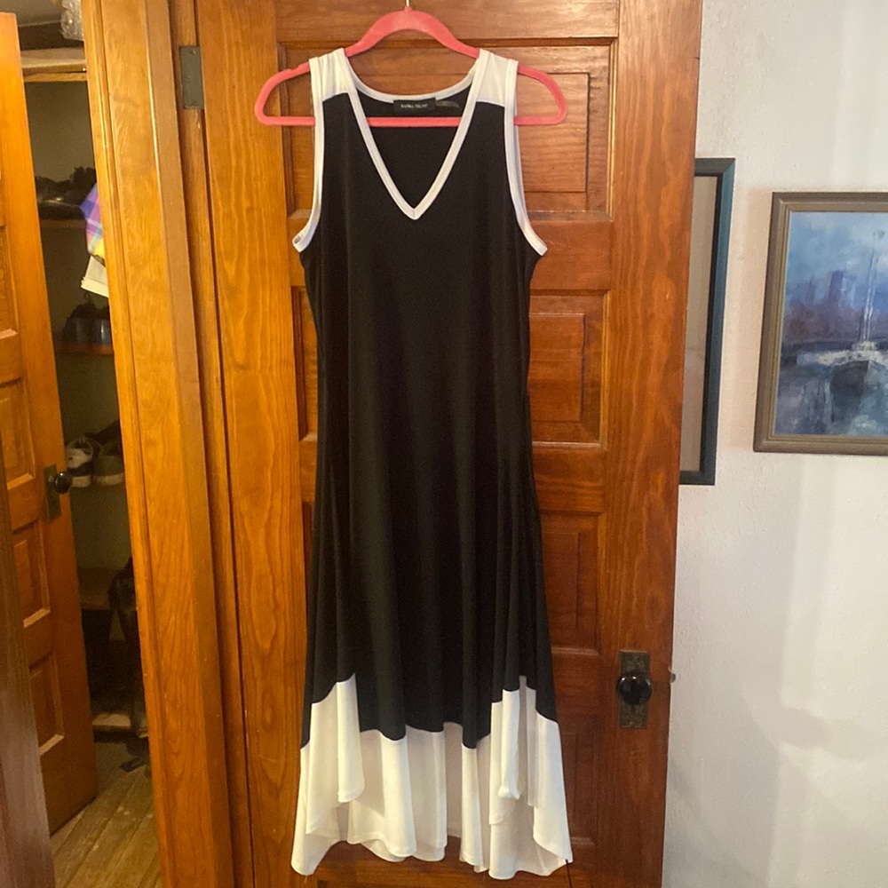 Black white dress